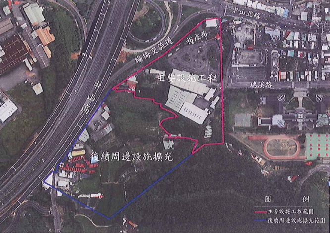 圖：楊梅體育園區基地位置圖