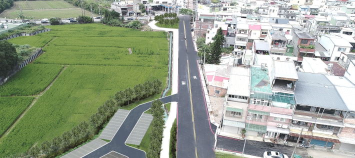 圖：華安街道路改善暨環境優化工程  完工示意圖
