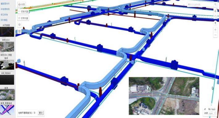 圖：桃園市3D公共設施管線展示平台| |