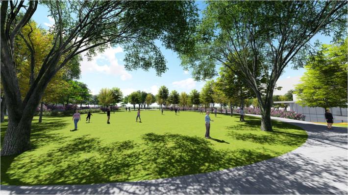 公24公園暨多目標使用立體停車場(含四里集會所)新建工程-成果模擬圖