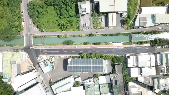 圖: 八德區忠義街道路開闢工程(空拍圖)