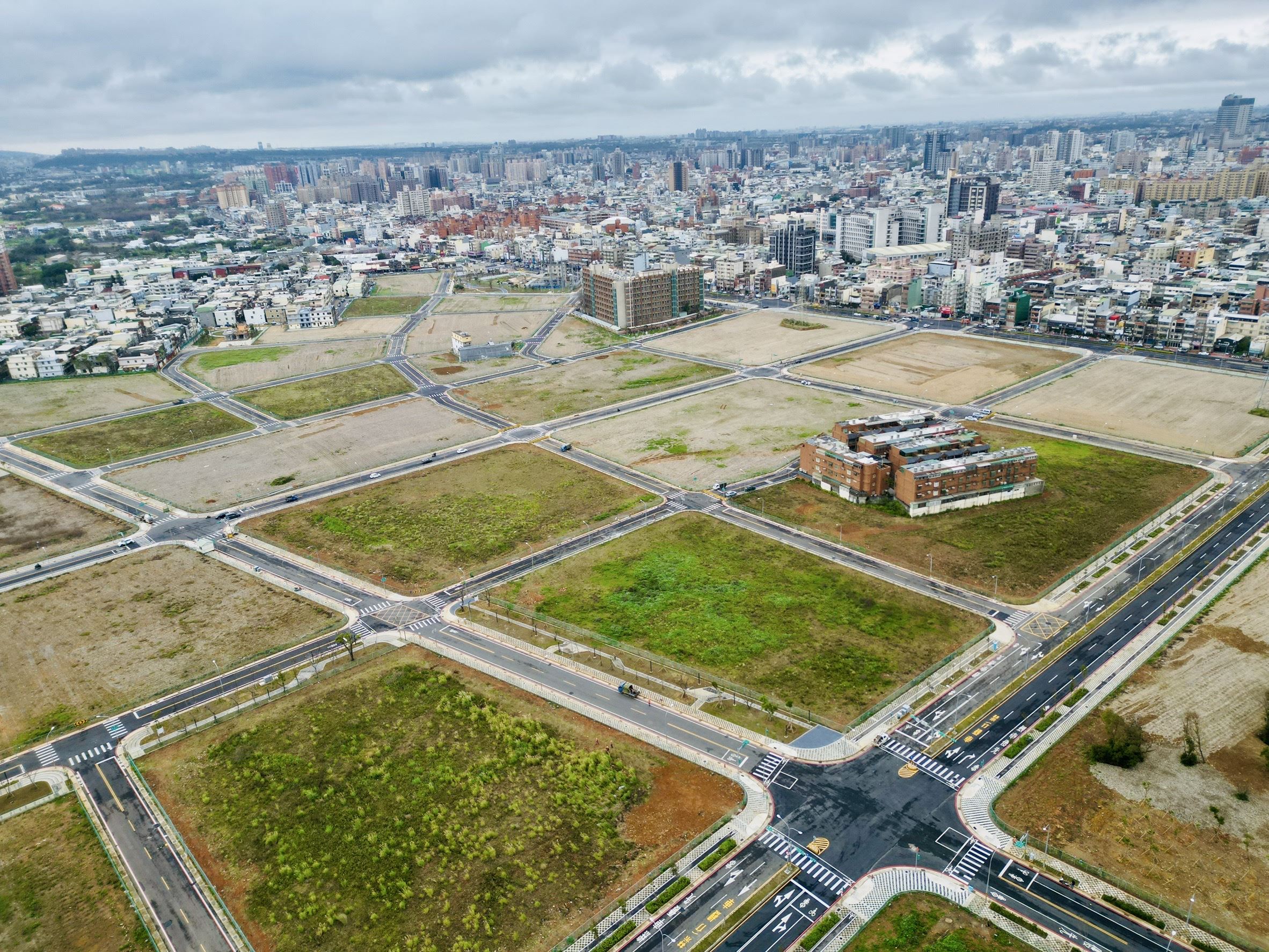 圖: 「桃園市中壢運動公園區段徵收工程」空拍照