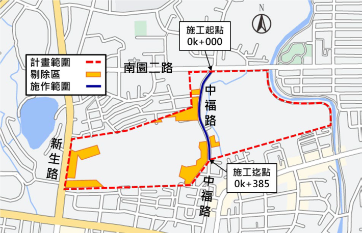中福路施工位置圖