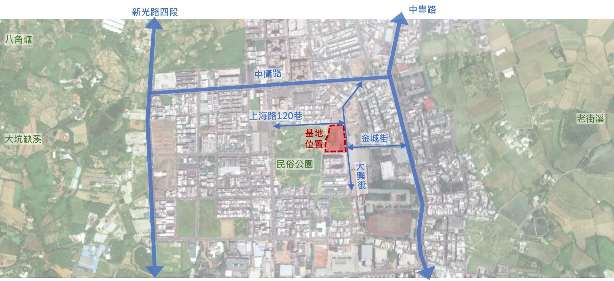 平鎮地政事務所暨南勢行政園區大樓新建工程-位置圖