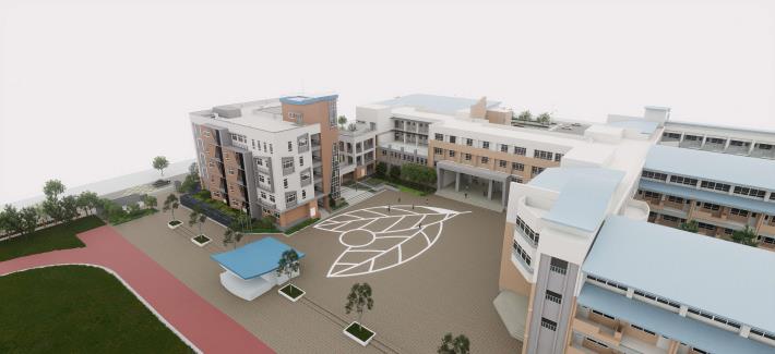 「桃園市立青埔國民中學增建第四期校舍工程」-模擬圖