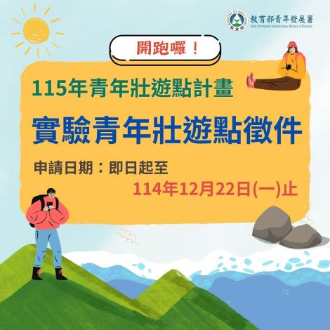 115年青年壯遊臺灣–尋找感動地圖實踐計畫