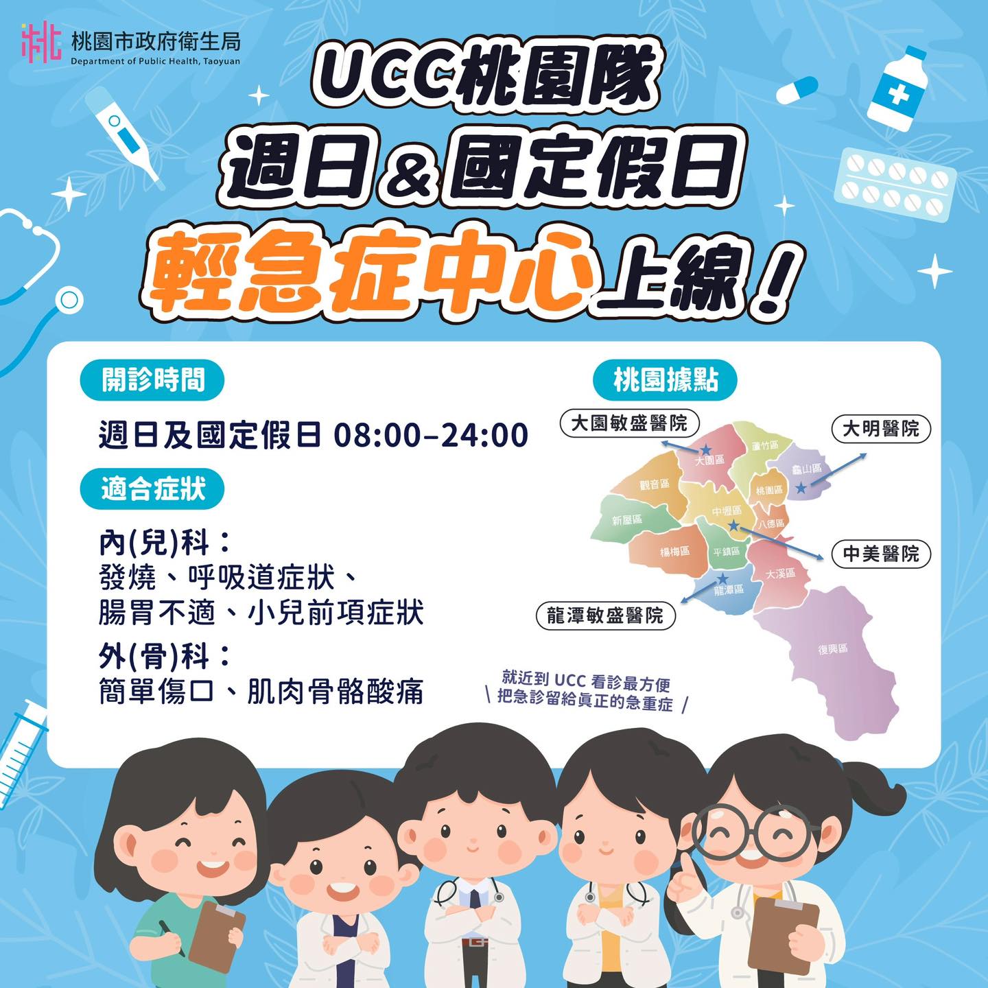 假日輕急症中心UCC