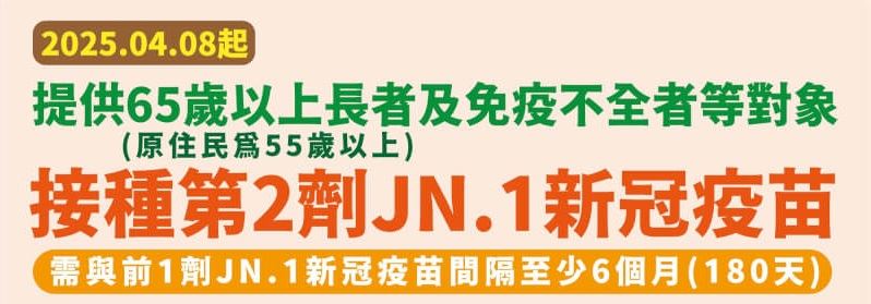 第2劑JN.1 COVID-19疫苗開打