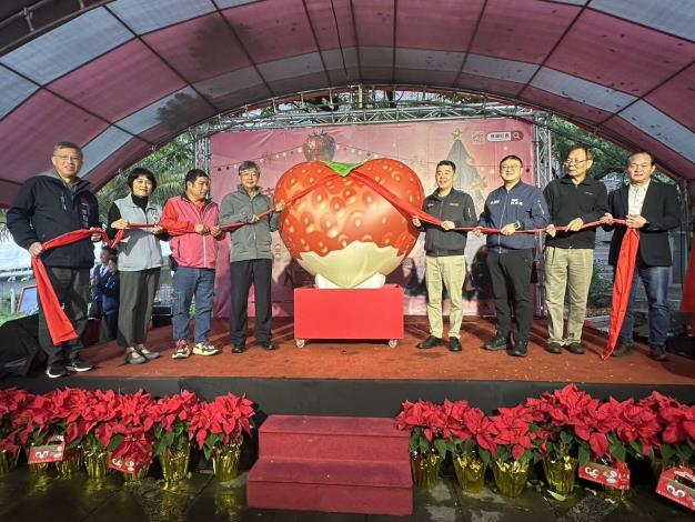 創新首辦！桃園草莓食農聖誕市集開幕  草莓農場地圖、草莓氣泡飲首亮相