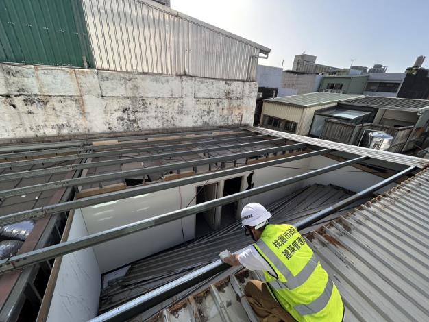 針對違建部分建管全數拆除
