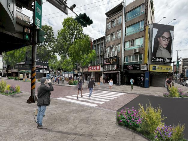 中山路往大同、新生路改善後模擬