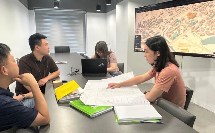 圖台系統整合建照、工程規模、施工進度等資訊