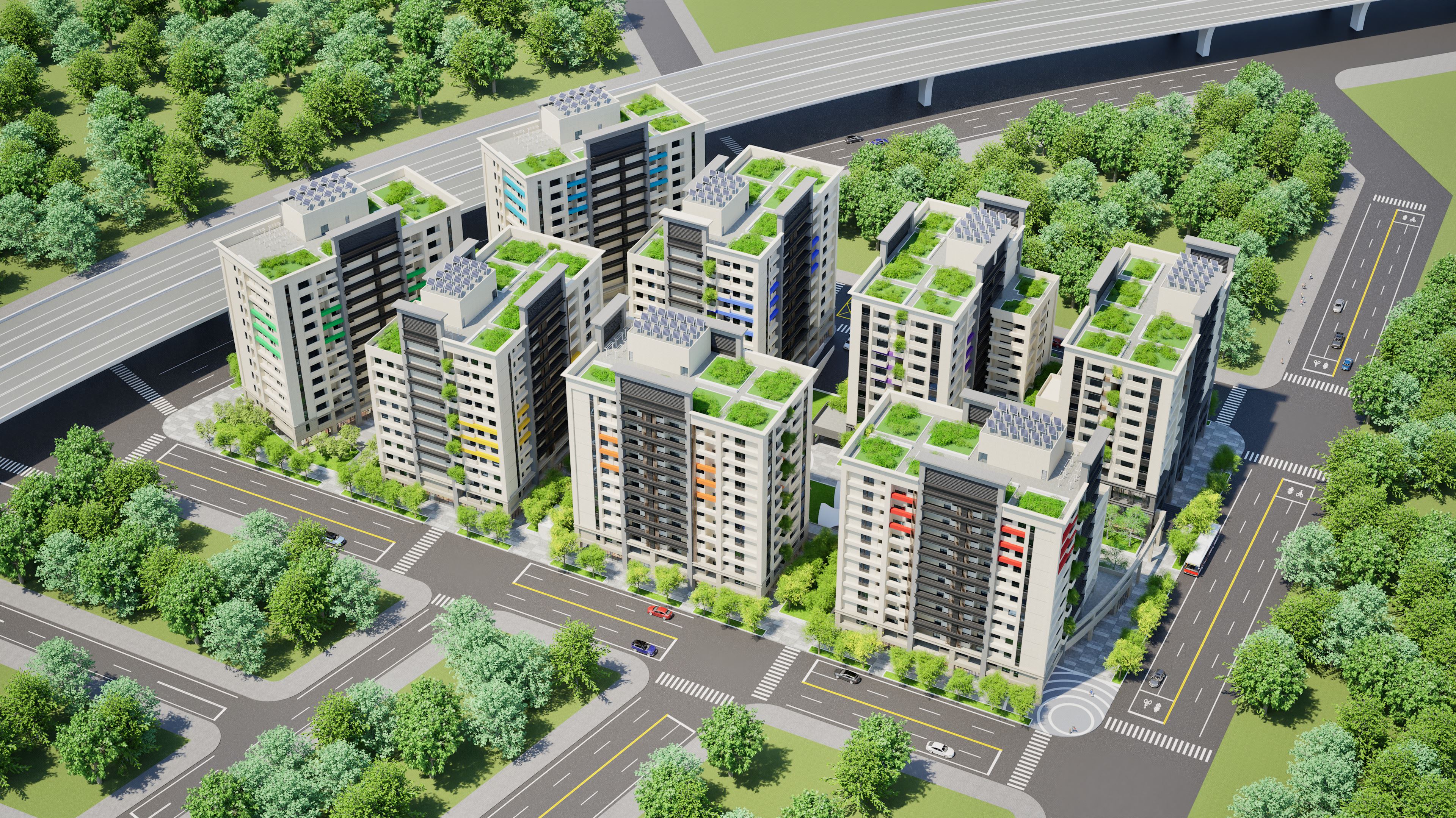 誠聖段社宅社區空拍