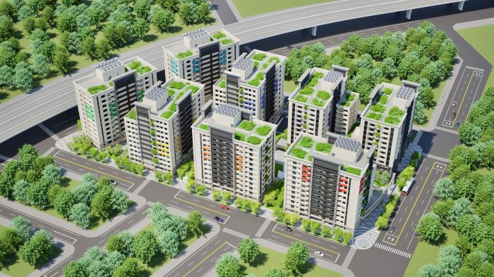 誠聖段社宅社區空拍