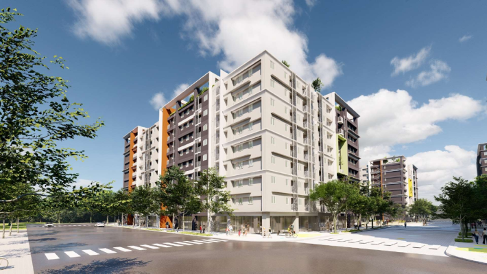 橫埔段社宅街角模擬圖