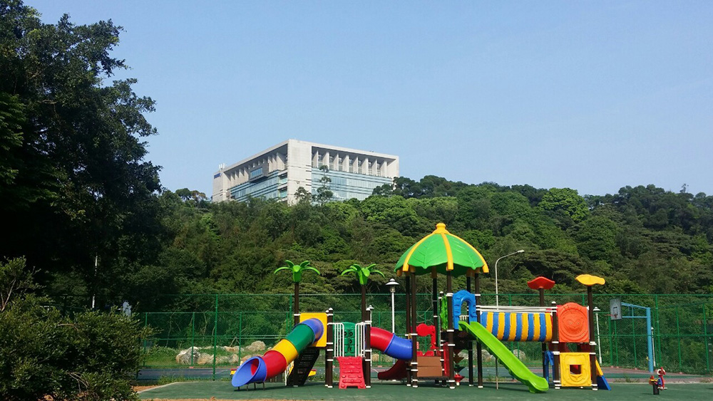 龜山水資源中心：地方回饋公園中兒童遊憩設施