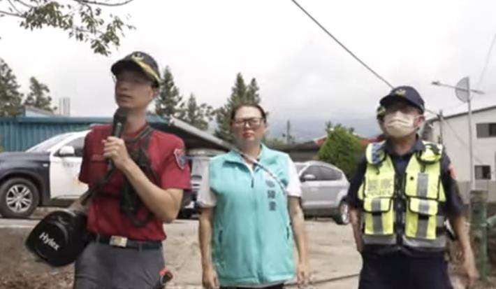 復興區華陵里土石流疏散避難演練