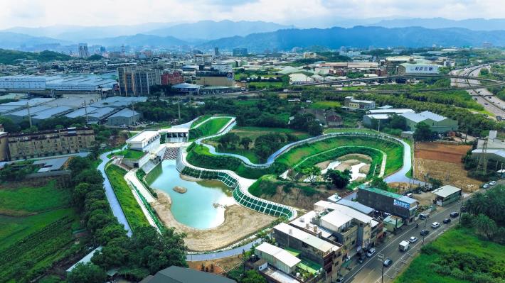 大仁滯洪池空拍照