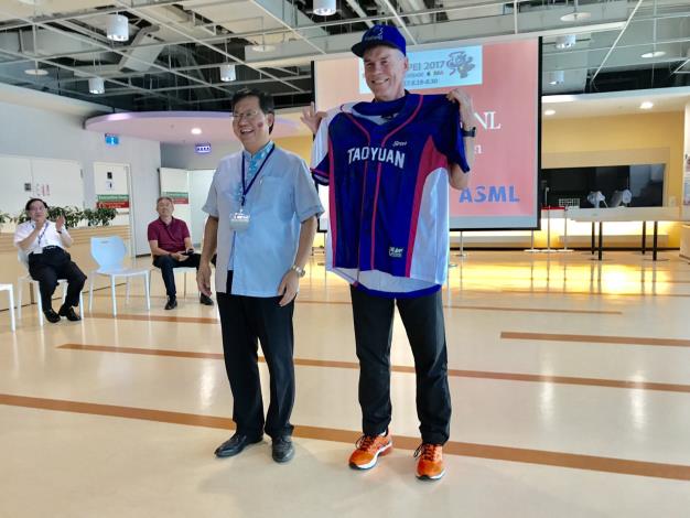 市長鄭文燦與荷蘭世大運選手團長Rob Cuppen