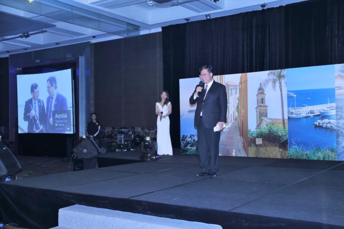 Mayor of Taoyuan Cheng Wen-tsan was invited to the 2019 CCIFT Gala. He was the only Taiwanese guest of honour to give an address in this occasion