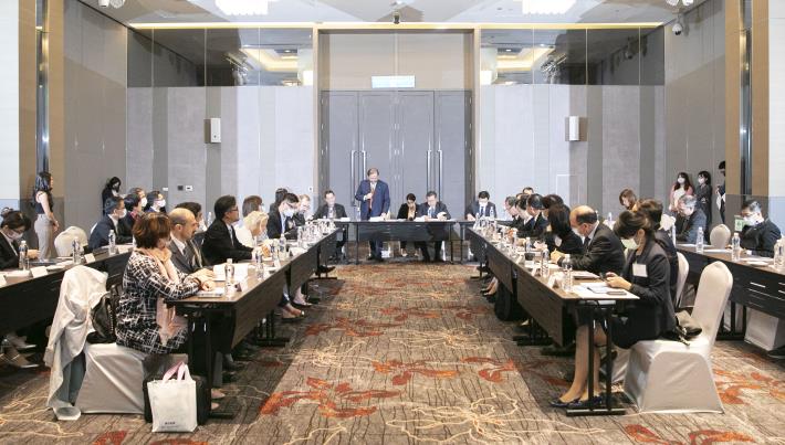 桃園市長鄭文燦受邀出席歐洲在台商務協會舉辦永續領袖會議。