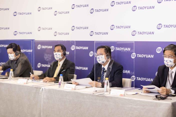 Taoyuan City Mayor Cheng Wen-tsan shared pandemic prevention experience with cities across Indo-Pacific