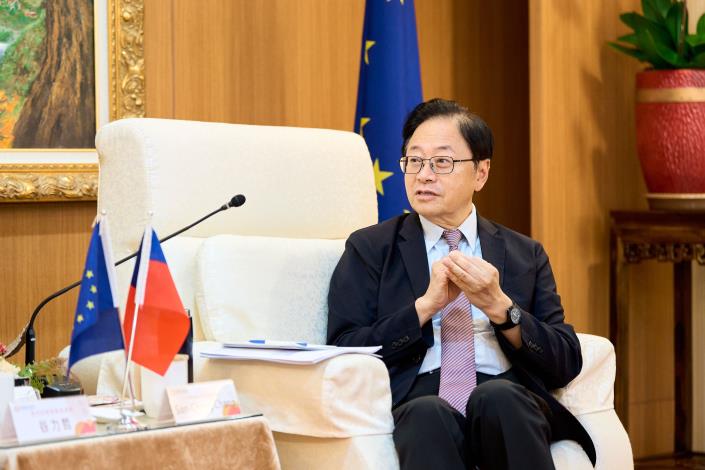 張市長期待未來能夠與在智慧科技領域位於全球領先地位的歐盟展開交流，並互相學習政策推動經驗，讓數位服務落實於雙邊人民生活。