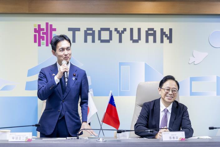 自民黨眾議員平沼正二郎致詞表示，自民黨青年局以遍佈日本各縣市的支部網絡，持續促成城市交流。