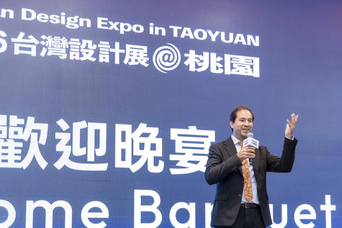 比利時台北辦事處處長馬徹（Matthieu Baudouin A. Branders）肯定本次設計展。