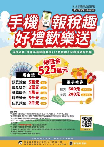 手機報稅好禮歡樂送