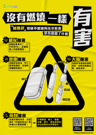 加熱菸危害宣導海報(危害警示款)