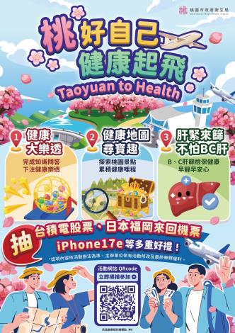 「桃好自己 健康起飛」宣導海報