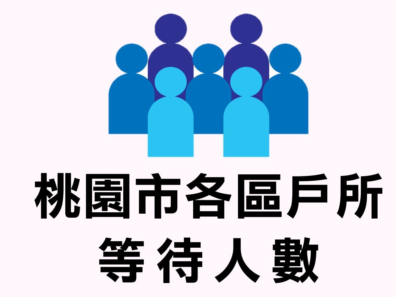 桃園市各區戶所等待人數