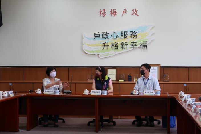 資訊安全稽核開始民政局陳股長文姬說明稽核事項