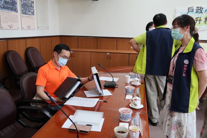 江科員支夫針對各項目予以稽核