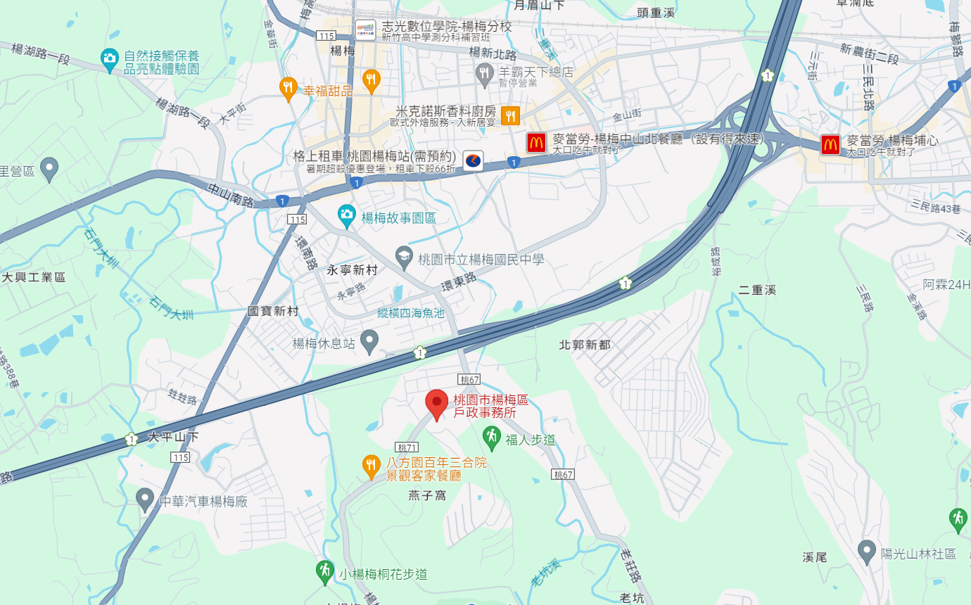 本所地理位置Google地圖