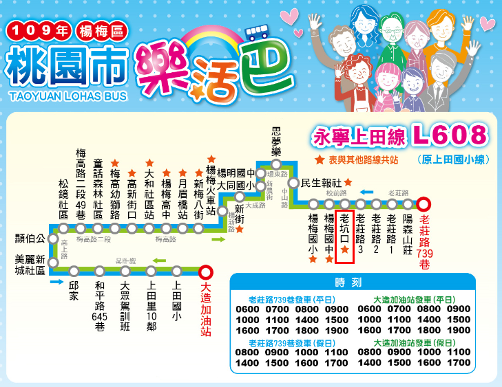 永寧上田線L608便民公車路線圖