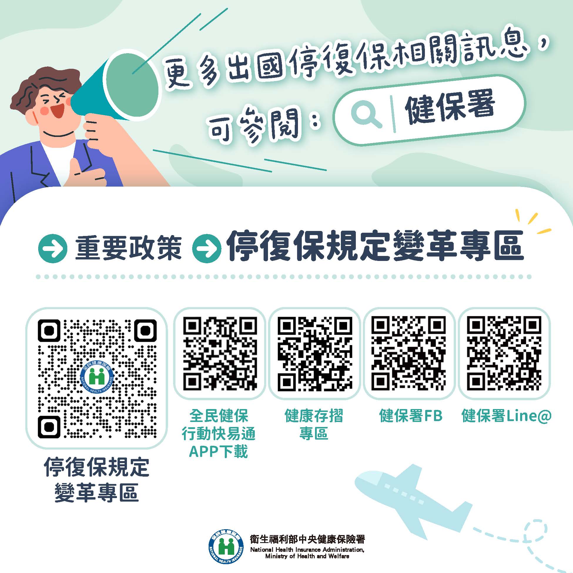 停復保規定變革專區宣導海報