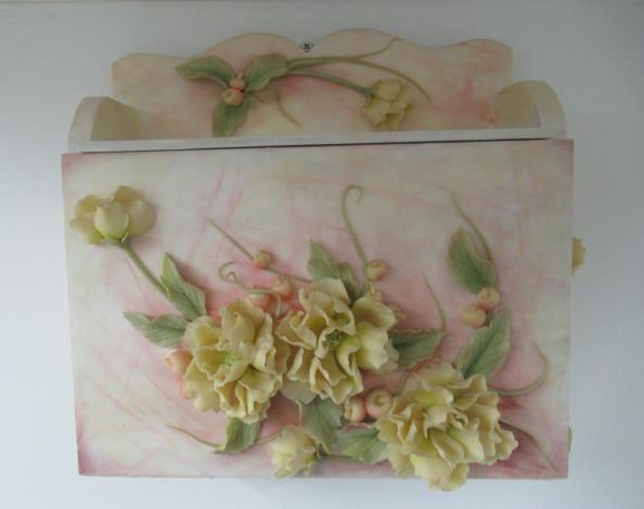 薔薇紙巾盒
