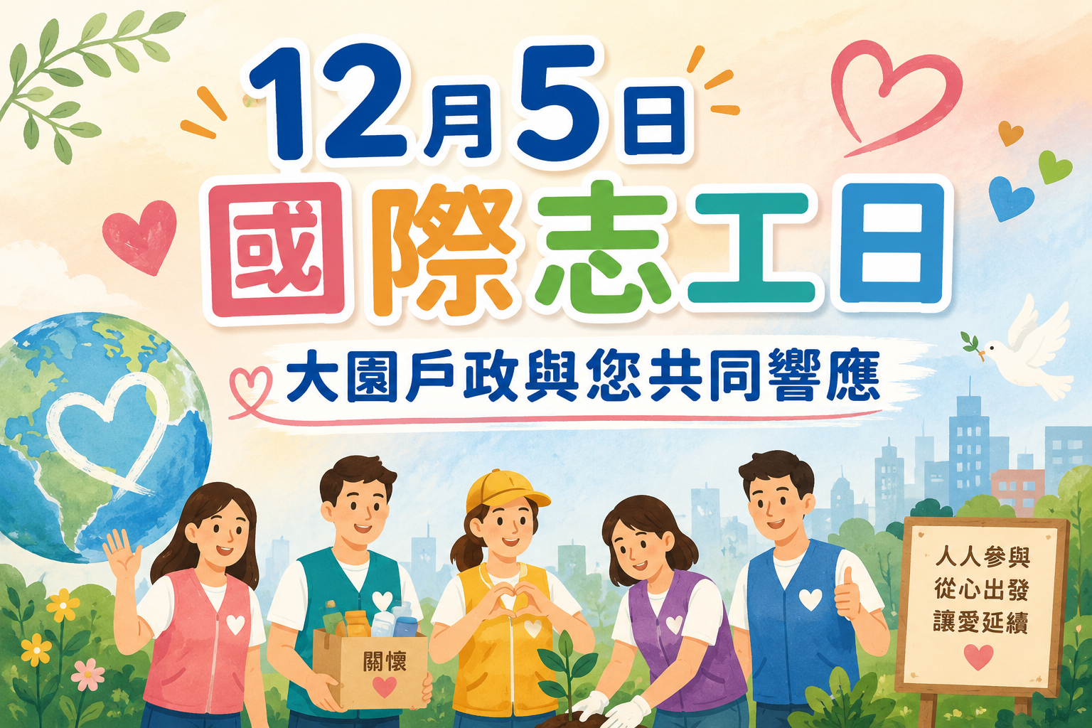 🌟 一起為愛發聲！響應國際志工日 × 國際志工年 IVY2026