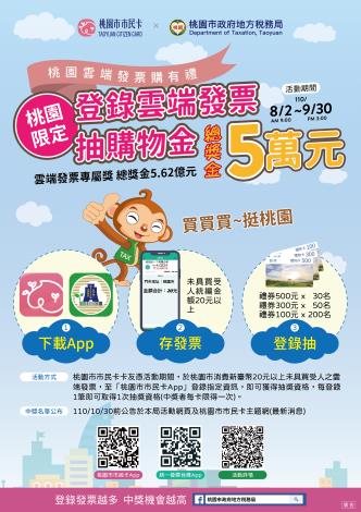 桃園雲端發票購有禮