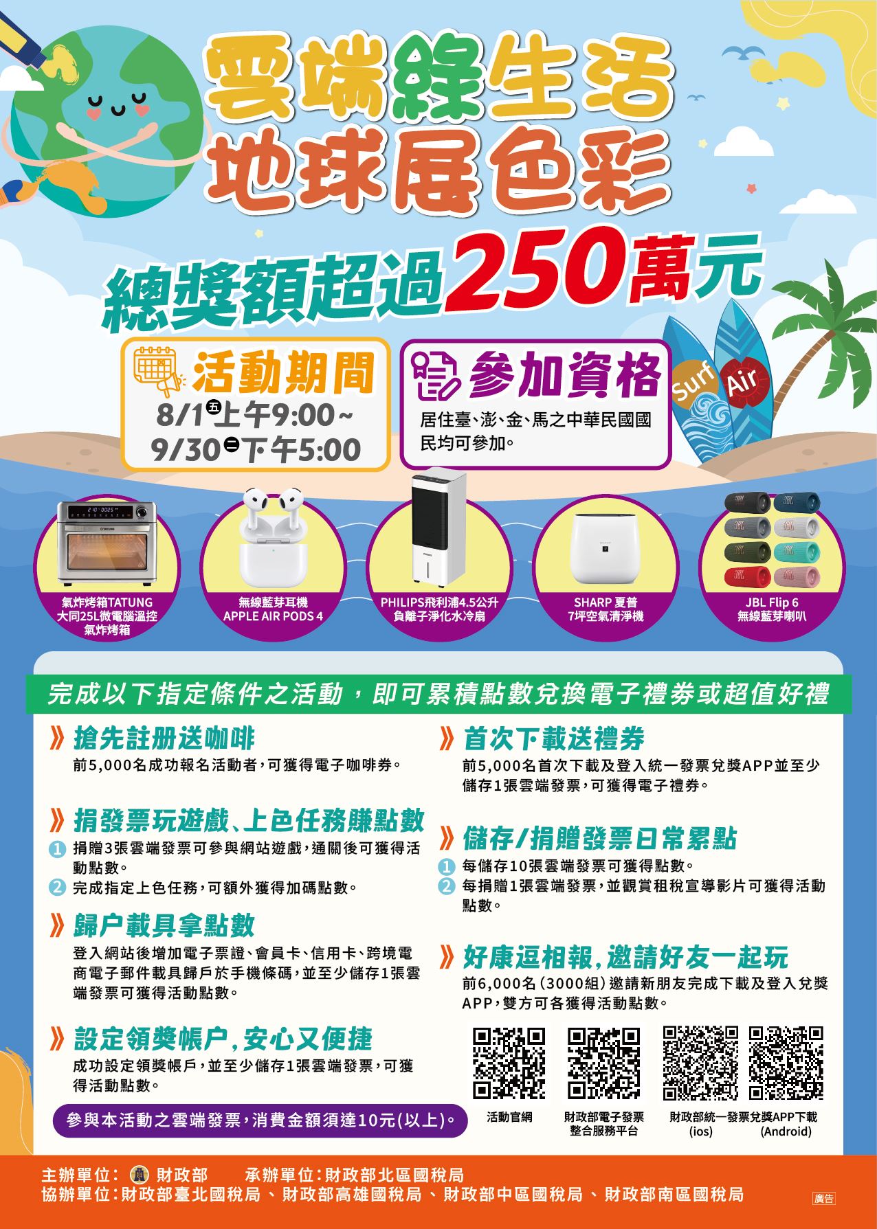 /001/Upload/166/relpic/15793/1565079/f6591b5d-6348-4937-8283-19b7f3643761.jpeg財政部舉辦114年「雲端綠生活 地球展色彩」活動