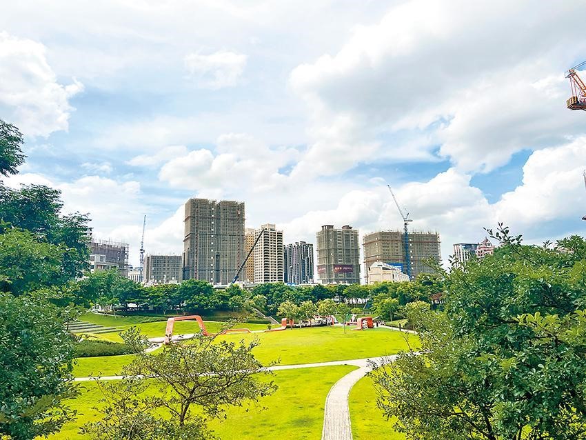 中路特區公園綠帶多，環境宜人，新屋選擇多元，吸引人口移居。