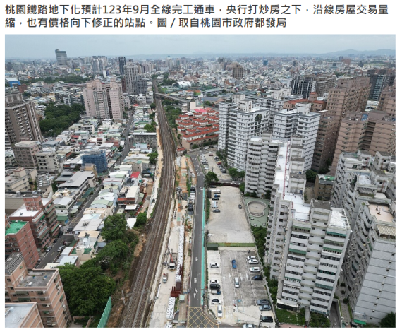 卡位桃園鐵路地下化　這4站房價變便宜了1