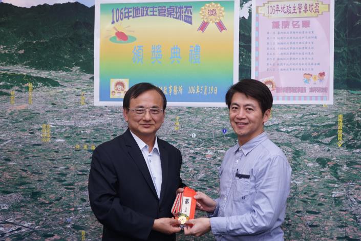 主管杯桌球賽頒獎 冠軍頒獎 寶刀未老
