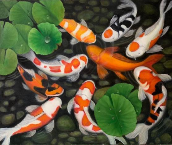 粘雅惠－錦鯉戲水