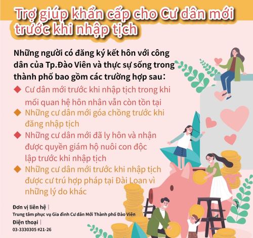 設籍前新住民急難救助-Tiếng Việt