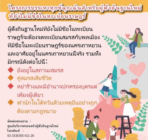 設籍前新住民急難救助-อักษรไทย