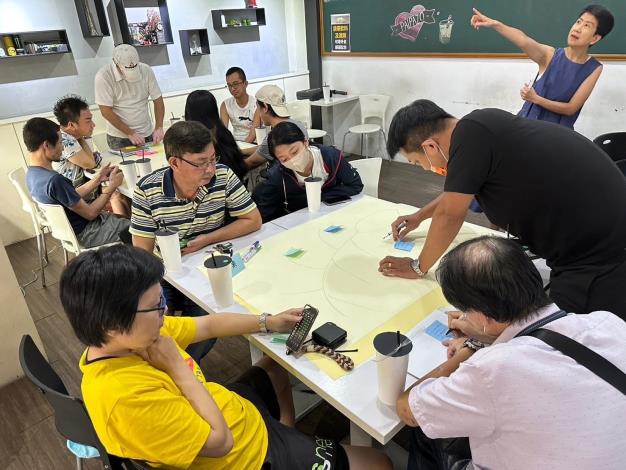 公民參與論壇當日成員互相討論