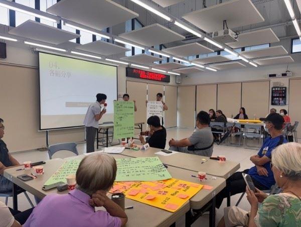 圖6-發表過程，公民認真聆聽